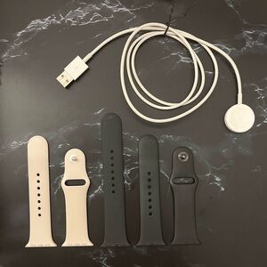 Apple Watch Charger and 2 Apple Watch Sport Bands